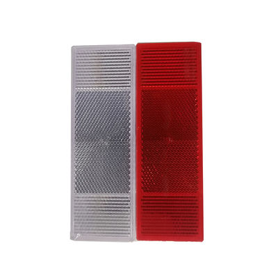 ट्रेलर ट्रक के लिए 15 सेमी × 5 सेमी कार प्रतिबिंबित स्टिकर लाल और सफेद