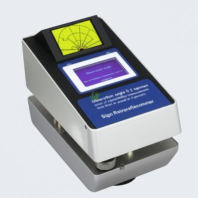 अवलोकन कोण 0.2 डिग्री संकेत रेट्रोरेफ्लेक्टोमीटर दोहराने की माप की त्रुटि 2 प्रतिशत से कम या बराबर अंग्रेजी भाषा