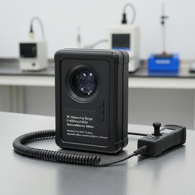 आरएल माप रेंज 0-4000mcd M2lx रेट्रोरिफ्लेक्टर मीटर कार्य समय 72 घंटे से अधिक दोहराव माप त्रुटि 3 प्रतिशत से कम